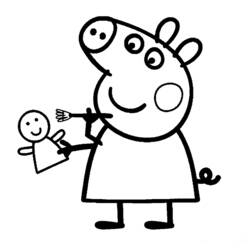 Disegno da colorare: Peppa Pig (Cartoni animati) #43995 - Pagine da Colorare Stampabili Gratuite