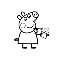 Disegno da colorare: Peppa Pig (Cartoni animati) #43999 - Pagine da Colorare Stampabili Gratuite