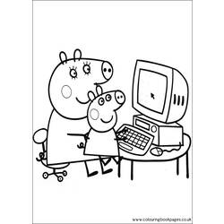 Disegno da colorare: Peppa Pig (Cartoni animati) #44015 - Pagine da Colorare Stampabili Gratuite