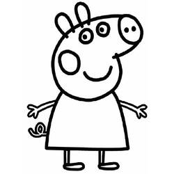 Disegno da colorare: Peppa Pig (Cartoni animati) #44038 - Pagine da Colorare Stampabili Gratuite