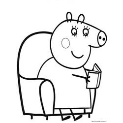 Disegno da colorare: Peppa Pig (Cartoni animati) #44044 - Pagine da Colorare Stampabili Gratuite