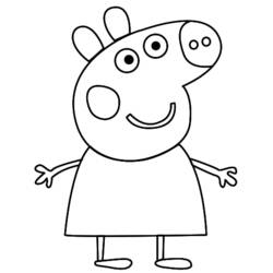 Disegno da colorare: Peppa Pig (Cartoni animati) #44088 - Pagine da Colorare Stampabili Gratuite
