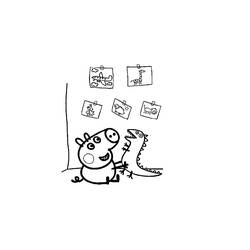 Disegno da colorare: Peppa Pig (Cartoni animati) #44096 - Pagine da Colorare Stampabili Gratuite