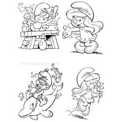 Disegno da colorare: Puffi (Cartoni animati) #34652 - Pagine da Colorare Stampabili Gratuite