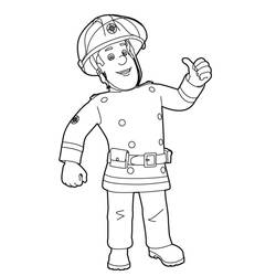 Disegno da colorare: Sam il pompiere (Cartoni animati) #39785 - Pagine da Colorare Stampabili Gratuite
