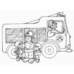 Disegno da colorare: Sam il pompiere (Cartoni animati) #39794 - Pagine da Colorare Stampabili Gratuite
