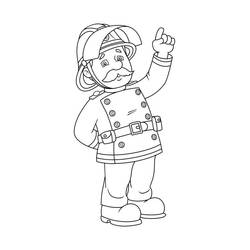 Disegno da colorare: Sam il pompiere (Cartoni animati) #39796 - Pagine da Colorare Stampabili Gratuite
