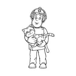 Disegno da colorare: Sam il pompiere (Cartoni animati) #39843 - Pagine da Colorare Stampabili Gratuite