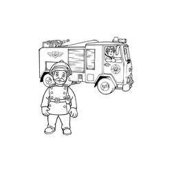 Disegno da colorare: Sam il pompiere (Cartoni animati) #39863 - Pagine da Colorare Stampabili Gratuite