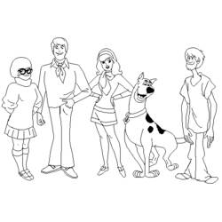 Disegno da colorare: Scooby Doo (Cartoni animati) #31377 - Pagine da Colorare Stampabili Gratuite