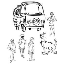 Disegno da colorare: Scooby Doo (Cartoni animati) #31460 - Pagine da Colorare Stampabili Gratuite