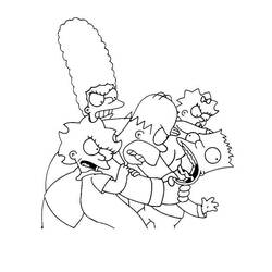 Disegno da colorare: simpson (Cartoni animati) #23825 - Pagine da Colorare Stampabili Gratuite