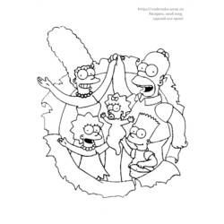 Disegno da colorare: simpson (Cartoni animati) #23897 - Pagine da Colorare Stampabili Gratuite