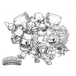 Disegno da colorare: Skylanders (Cartoni animati) #43382 - Pagine da Colorare Stampabili Gratuite