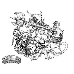 Disegno da colorare: Skylanders (Cartoni animati) #43390 - Pagine da Colorare Stampabili Gratuite