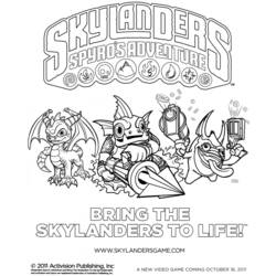 Disegno da colorare: Skylanders (Cartoni animati) #43394 - Pagine da Colorare Stampabili Gratuite