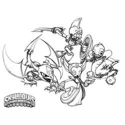 Disegno da colorare: Skylanders (Cartoni animati) #43407 - Pagine da Colorare Stampabili Gratuite