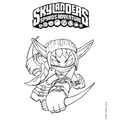 Disegno da colorare: Skylanders (Cartoni animati) #43634 - Pagine da Colorare Stampabili Gratuite