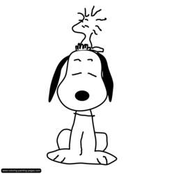 Disegno da colorare: Snoopy (Cartoni animati) #27055 - Pagine da Colorare Stampabili Gratuite