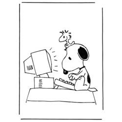 Disegno da colorare: Snoopy (Cartoni animati) #27071 - Pagine da Colorare Stampabili Gratuite
