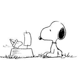 Disegno da colorare: Snoopy (Cartoni animati) #27160 - Pagine da Colorare Stampabili Gratuite