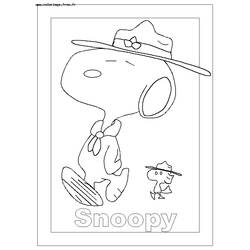 Disegno da colorare: Snoopy (Cartoni animati) #27241 - Pagine da Colorare Stampabili Gratuite