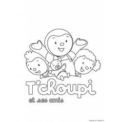 Disegno da colorare: T'choupi e Doudou (Cartoni animati) #34126 - Pagine da Colorare Stampabili Gratuite