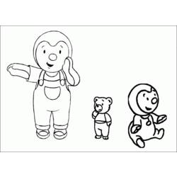 Disegno da colorare: T'choupi e Doudou (Cartoni animati) #34133 - Pagine da Colorare Stampabili Gratuite