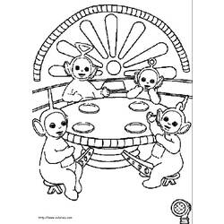 Disegno da colorare: Teletubbies (Cartoni animati) #49680 - Pagine da Colorare Stampabili Gratuite