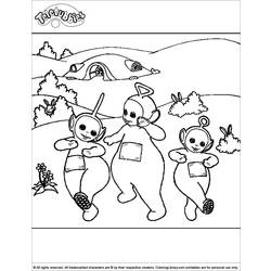 Disegno da colorare: Teletubbies (Cartoni animati) #49699 - Pagine da Colorare Stampabili Gratuite