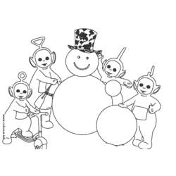 Disegno da colorare: Teletubbies (Cartoni animati) #49783 - Pagine da Colorare Stampabili Gratuite