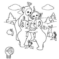 Disegno da colorare: Teletubbies (Cartoni animati) #49806 - Pagine da Colorare Stampabili Gratuite