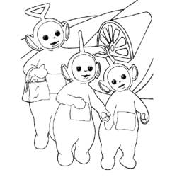 Disegno da colorare: Teletubbies (Cartoni animati) #49839 - Pagine da Colorare Stampabili Gratuite