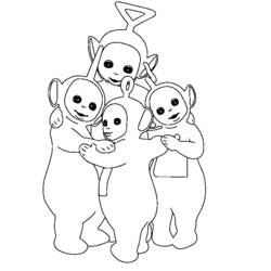 Disegno da colorare: Teletubbies (Cartoni animati) #49840 - Pagine da Colorare Stampabili Gratuite