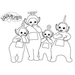 Disegno da colorare: Teletubbies (Cartoni animati) #49859 - Pagine da Colorare Stampabili Gratuite