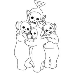 Disegno da colorare: Teletubbies (Cartoni animati) #49905 - Pagine da Colorare Stampabili Gratuite