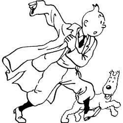 Disegno da colorare: Tintin (Cartoni animati) #25713 - Pagine da Colorare Stampabili Gratuite