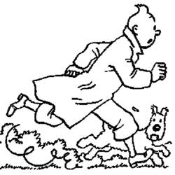Disegno da colorare: Tintin (Cartoni animati) #25714 - Pagine da Colorare Stampabili Gratuite