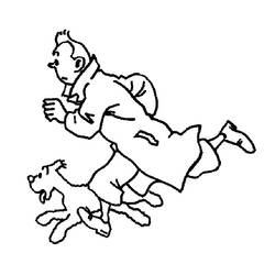 Disegno da colorare: Tintin (Cartoni animati) #25729 - Pagine da Colorare Stampabili Gratuite