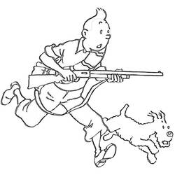 Disegno da colorare: Tintin (Cartoni animati) #25754 - Pagine da Colorare Stampabili Gratuite