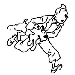 Disegno da colorare: Tintin (Cartoni animati) #25767 - Pagine da Colorare Stampabili Gratuite
