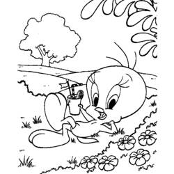 Disegno da colorare: Titi e Grosminet (Cartoni animati) #29228 - Pagine da Colorare Stampabili Gratuite