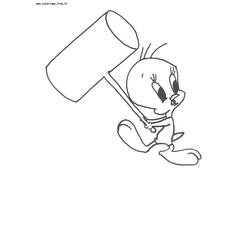 Disegno da colorare: Titi e Grosminet (Cartoni animati) #29255 - Pagine da Colorare Stampabili Gratuite
