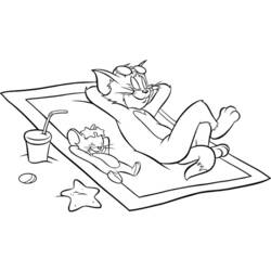 Disegno da colorare: Tom e Jerry (Cartoni animati) #24173 - Pagine da Colorare Stampabili Gratuite