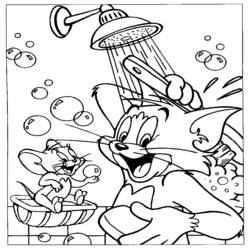 Disegno da colorare: Tom e Jerry (Cartoni animati) #24175 - Pagine da Colorare Stampabili Gratuite