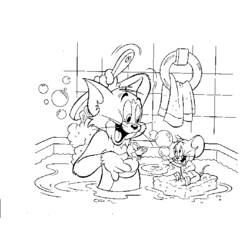 Disegno da colorare: Tom e Jerry (Cartoni animati) #24182 - Pagine da Colorare Stampabili Gratuite