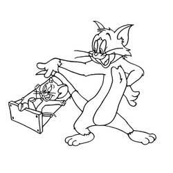 Disegno da colorare: Tom e Jerry (Cartoni animati) #24183 - Pagine da Colorare Stampabili Gratuite