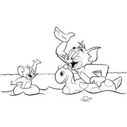 Disegno da colorare: Tom e Jerry (Cartoni animati) #24188 - Pagine da Colorare Stampabili Gratuite