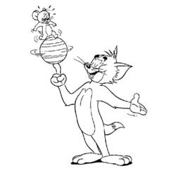 Disegno da colorare: Tom e Jerry (Cartoni animati) #24190 - Pagine da Colorare Stampabili Gratuite