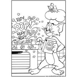 Disegno da colorare: Tom e Jerry (Cartoni animati) #24193 - Pagine da Colorare Stampabili Gratuite